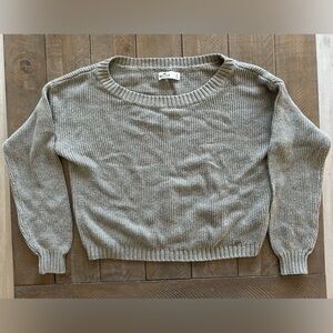Gray Hollister sweater-Knit Style Thin Sweater